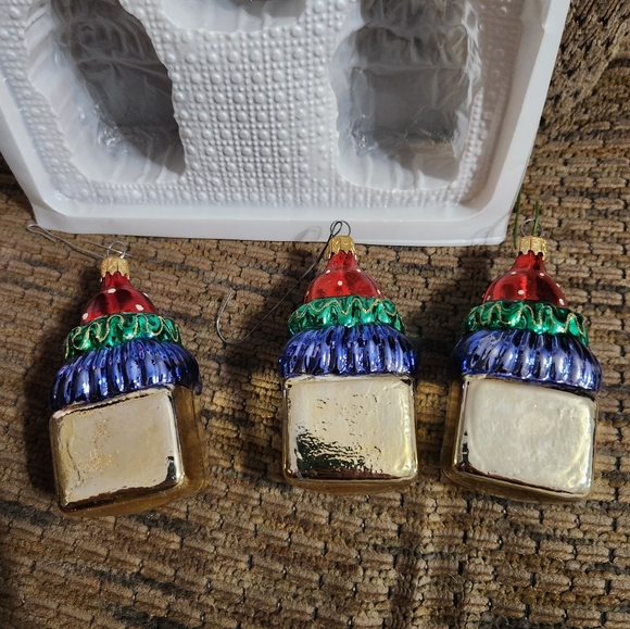Vintage Holiday Time Doll Gift Glass Ornaments Handcrafted Glass Beautiful Clean - Picture 3 of 8